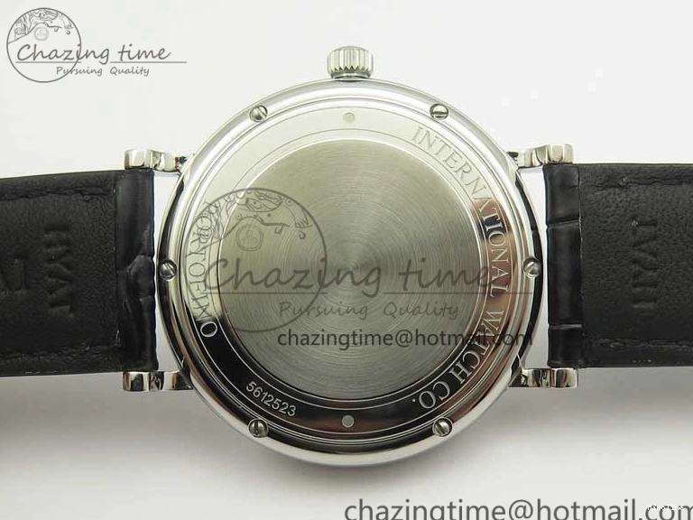 MIROTIME 0210 Durable Portofino Automatic SS MKF 1:1 Best Edition Black Dial On Black Leather Strap MIYOTA 9015 V 7202